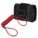 1.5m/5ft Reminder Cable With Alarm Lock Bag For Motorcycle Bike 5 Color