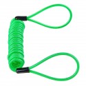 1.5m/5ft Reminder Cable With Alarm Lock Bag For Motorcycle Bike 5 Color