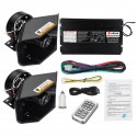 18 Siren Loud Warning Alarm Police Siren Horn Amplifier Car Speaker System 400W