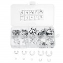 200Pc E-Clip Retaining Snap Ring E-type Circlip Assortment Kit 1.5-10mm Stainless Steel