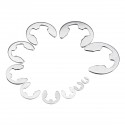 200Pc E-Clip Retaining Snap Ring E-type Circlip Assortment Kit 1.5-10mm Stainless Steel