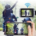 3 Inch WiFi 1080P+1080P FHD Motorcycle DVR Dual Dash Camera Front Rear View Waterproof GPS Driving Video Recorder