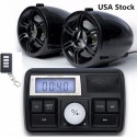 3 in 1 Motorcycle Stereo Speaker Audio SB SD Music MP3 Anti-theft Alarm System