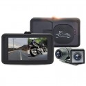 3.0 inch MT21 720P HD Motorcycle DVR Riding Driving Recorder Front Rear Waterproof Double Lens Separation Locomotive