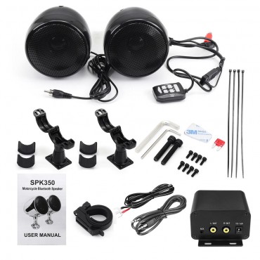 300W Waterproof 5.0 Motorcycle Audio Stereo Speaker Amplifier System With bluetooth Function