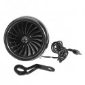 3.5 inch Motorcycle Bike Waterproof Speakers Amplifier Music Horn Rear View Mirror Mounting Black Shark SPK96D