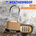 4 Digit Password Padlock Zinc Alloy Security Travel Luggage Door Lock Waterproof