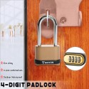 4 Digit Password Padlock Zinc Alloy Security Travel Luggage Door Lock Waterproof