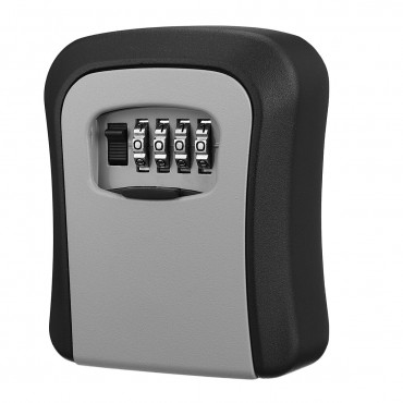 4 Digital Password Key Safe Combination Lock Storage Box Outdoor Wall Mounted