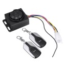 48V-72V 125dB Anti-theft Motorcycle Scooter Alarm 2 Remote Control Security System