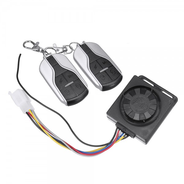 48V-72V 125dB Anti-theft Motorcycle Scooter Alarm 2 Remote Control Security System
