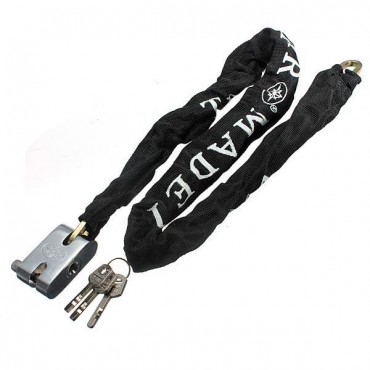 85cm Metal Chain Safety Lock Padlock For Mountain Road Bike Motorcycle Scooter