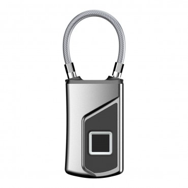 L1 Waterproof Smart Fingerprint Padlock Keyless Door Lock USB Charge Anti-theft