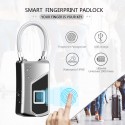 L1 Waterproof Smart Fingerprint Padlock Keyless Door Lock USB Charge Anti-theft