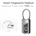 L1 Waterproof Smart Fingerprint Padlock Keyless Door Lock USB Charge Anti-theft