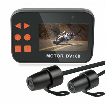 DV188 1080P 2.7inch FHD Action Sports Camera Video DVR Dual Lens 130° Bike Motorcycle Car Dish Cam Waterproof Moto Camera