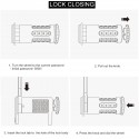 Folding Anti Theft Lock Security For Scooter Bike With Password/Key