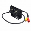 Infrared/LED Style Rear View Webcam Dash Mirror Monitor + HD Waterproof Car Reverse Backup Camera Kit
