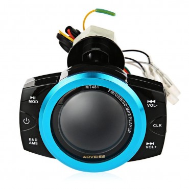 Motorcycle Anti Theft Audio System Stereo FM/TF/USB/SD/MP3 Waterproof