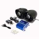 Motorcycle Blue Tooth Wireless Radio With LED Light USB Charger FM Audio Speaker