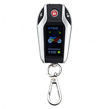 PKE Induction 12V Two-way 125dB Alarm Tire Pressure Monitoring System LCD Display Automatic Triact Remote Control Motorcycle Scooter Prevent Protection Security Anti-Thef System