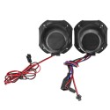 Pair 12V Motorcycle Scooter ATV MP3 Music Players Stereo Speaker FM Radio With bluetooth Function