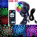 Party Disco Stage Light Strobe Led Rotating DJ Ball Sound Activated Rave Dance Xmas