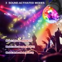 Party Disco Stage Light Strobe Led Rotating DJ Ball Sound Activated Rave Dance Xmas