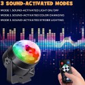 Party Disco Stage Light Strobe Led Rotating DJ Ball Sound Activated Rave Dance Xmas