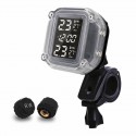 TP999 Wireless Motorcycle TPMS LCD Display Waterproof Tire Pressure Monitoring System Temperature