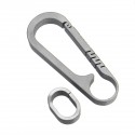 Titanium Keychain Key Ring Lightweight Hanging Buckle Outdoor Pocket Carabiner