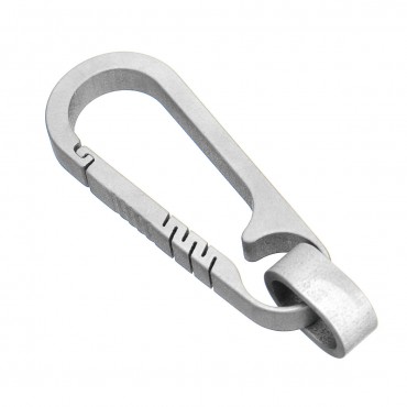 Titanium Keychain Key Ring Lightweight Hanging Buckle Outdoor Pocket Carabiner