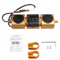 12V bluetooth Motorcycle MP3 Stereo Speaker Audio Player USB AUX Radio Waterproof