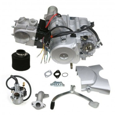 125cc Engine Motor Kit Semi Auto 3 Speed + Reverse ATV Quad Go Kart 4 Wheeler
