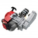 49cc Engine 2-Stroke Pull Start with Transmission For Mini Moto Dirt Bike Red