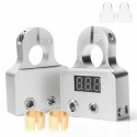 2Pcs Digital Battery Terminal Connectors With Voltmeter 0/4/8 Gauge Power Post