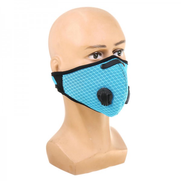 3D Anti Dust PM2.5 Face Mask Breathable Mouth Masks With Double Filter Mesh Material