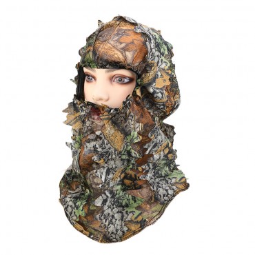 3D Full Face Mask Adult Camouflage Hunting Scarf Cap Balaclava Winter Hat Hood