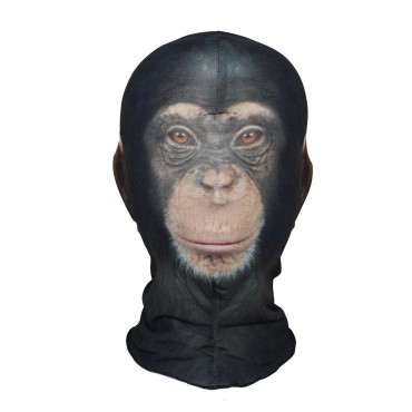 3D Gorilla Pattern Polyester Fleece Animal Character Mask Halloween Scary Mask