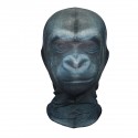 3D Gorilla Pattern Polyester Fleece Animal Character Mask Halloween Scary Mask