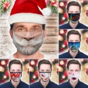 3D Printing Christmas Funny Beard Face Mask Washable Reusable Adjustable Rope