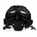 Airsoft Paintball Hunting Mask Tactical Combat Full Face Mask Motorcycle Helmet Mask Motocross Goggle Military War Game Protective Face Mask