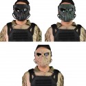 Airsoft Paintball Hunting Mask Tactical Combat Full Face Mask Motorcycle Helmet Mask Motocross Goggle Military War Game Protective Face Mask