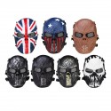 Airsoft Paintball Mask Full Face Skeleton Metal Mesh Eye Game Safety Guard