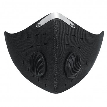 Anti Dust Valve Face Mask PM2.5 Anti-Pollution Windproof Warm Activated Carbon Filter Insert Reusable Respirator For Motorcycle Racing Bike Sport Running Cycling