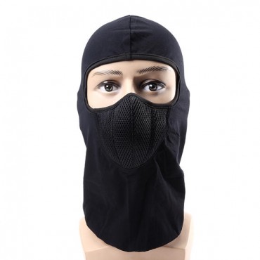 CS Winter Warm Skiing Black Mask Outdoor Riding Windproof Cap Motorcycle Hood