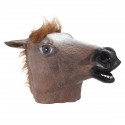 Creepy Horse Head Latex Mask Face Rubber Mask for Halloween Festival