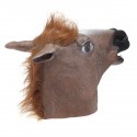 Creepy Horse Head Latex Mask Face Rubber Mask for Halloween Festival