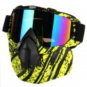 Detachable Full Face Mask Goggles Motorcycle Motocross Ski Riding Cycling Protector Outdoor