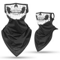 Ear Hanging Face Mask Dustproof Triangle Scarf Ice Silk Breathable Outdoor CS Game Headgear Riding Windproof Anti UV